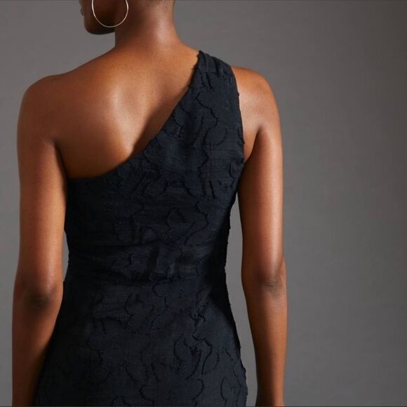 NWT Anthropologie Textured Ruffle Mini Dress - Picture 2 of 11